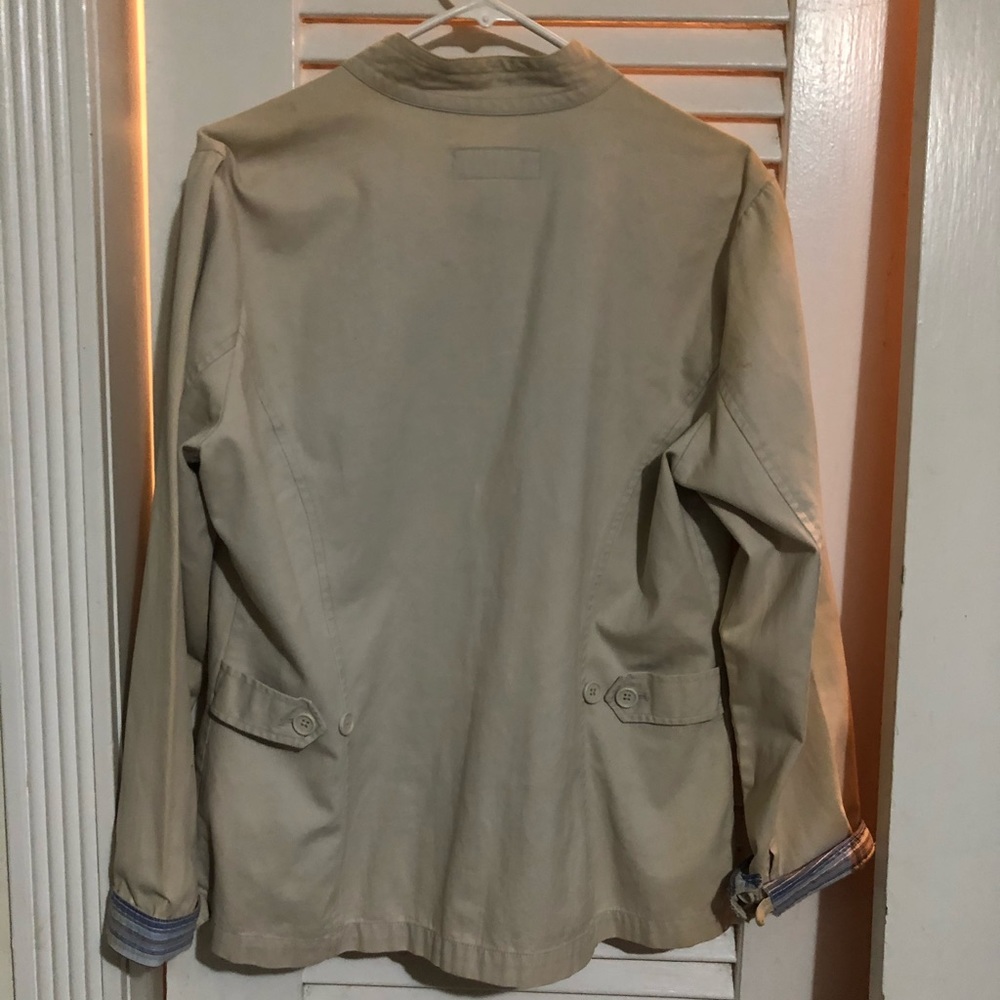 🌻Jamaica Bay 100% Cotton Preppy Jacket Size L💛 - Picture 4 of 5